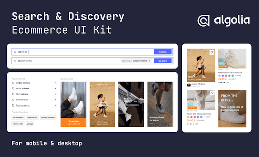 E-commerce User Interface Kit for Search and Discovery